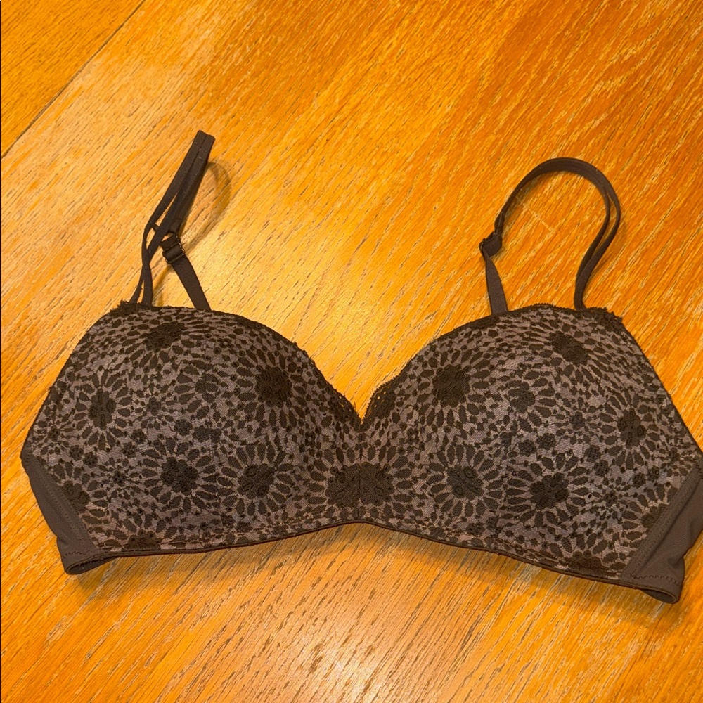 Aerie Lace Bra - Grey